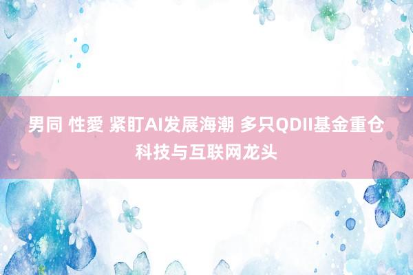 男同 性愛 紧盯AI发展海潮 多只QDII基金重仓科技与互联网龙头