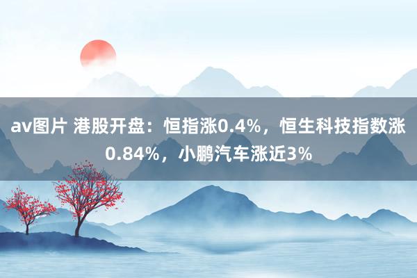 av图片 港股开盘：恒指涨0.4%，恒生科技指数涨0.84%，小鹏汽车涨近3%