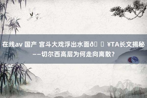 在线av 国产 宫斗大戏浮出水面💥TA长文揭秘——切尔西高层为何走向离散？