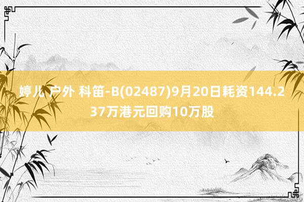 婷儿 户外 科笛-B(02487)9月20日耗资144.237万港元回购10万股