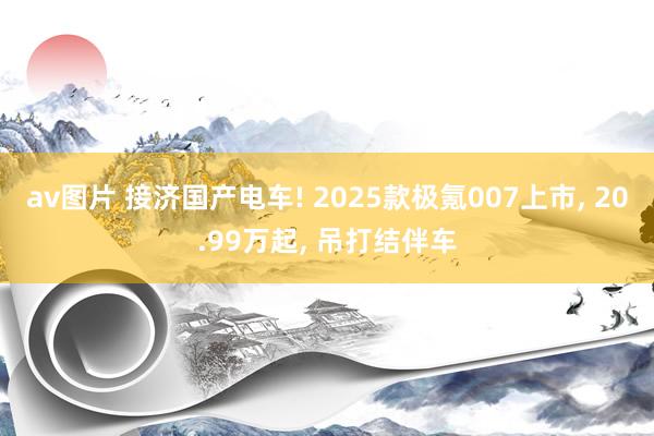 av图片 接济国产电车! 2025款极氪007上市， 20.99万起， 吊打结伴车