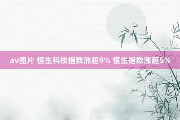 av图片 恒生科技指数涨超9% 恒生指数涨超5%