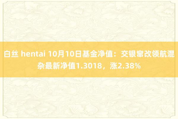 白丝 hentai 10月10日基金净值：交银窜改领航混杂最新净值1.3018，涨2.38%