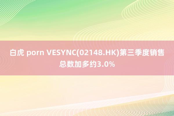 白虎 porn VESYNC(02148.HK)第三季度销售总数加多约3.0%