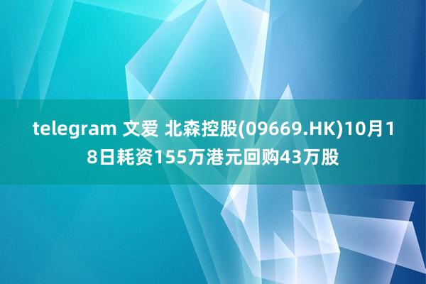 telegram 文爱 北森控股(09669.HK)10月18日耗资155万港元回购43万股