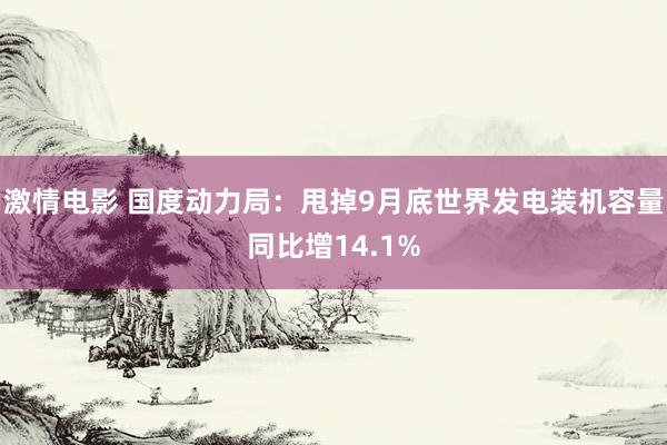 激情电影 国度动力局：甩掉9月底世界发电装机容量同比增14.1%