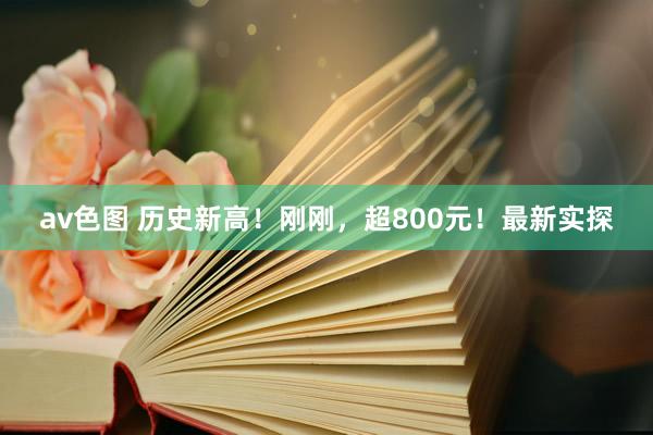 av色图 历史新高！刚刚，超800元！最新实探