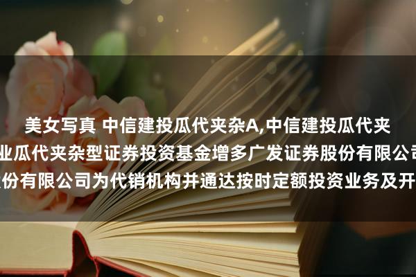 美女写真 中信建投瓜代夹杂A，中信建投瓜代夹杂C: 对于中信建投行业瓜代夹杂型证券投资基金增多广发证券股份有限公司为代销机构并通达按时定额投资业务及开展费率优惠的公告