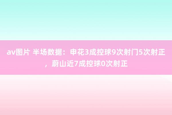 av图片 半场数据：申花3成控球9次射门5次射正，蔚山近7成控球0次射正