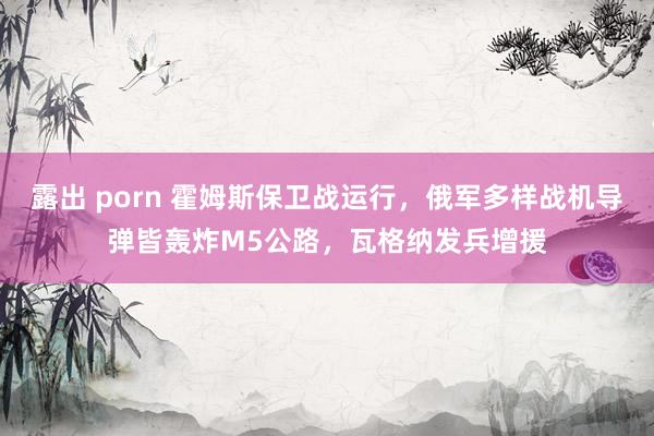 露出 porn 霍姆斯保卫战运行，俄军多样战机导弹皆轰炸M5公路，瓦格纳发兵增援