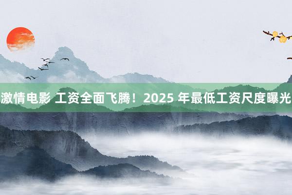 激情电影 工资全面飞腾！2025 年最低工资尺度曝光